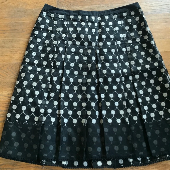 Ann Taylor Dresses & Skirts - Gold polka dot Ann Taylor skirt
